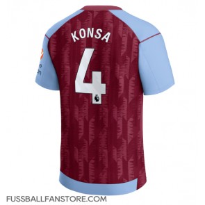 Aston Villa Ezri Konsa #4 Replik Heimtrikot 2023-24 Kurzarm